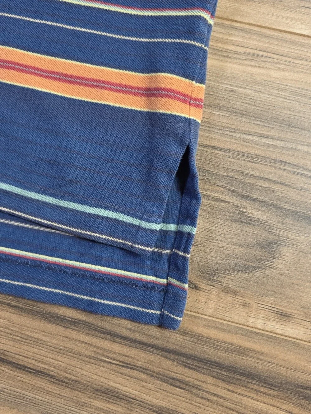 Vintage 90s Polo Ralph Lauren Striped Short Sleeve Polo Shirt Blue XL Men's